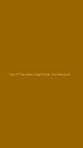 Tampilan Antarmuka Aplikasi Onic77 Cara Main Togel Colok Jitu Pemula - 4