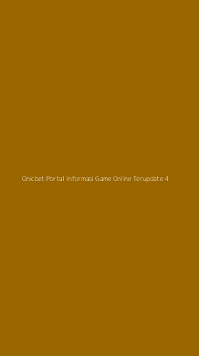 Tampilan Antarmuka Aplikasi Onicbet Portal Informasi Game Online Terupdate - 4