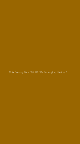 Tampilan Antarmuka Aplikasi Onix Gaming Data Sgp Hk Sdy Terlengkap Hari Ini - 1
