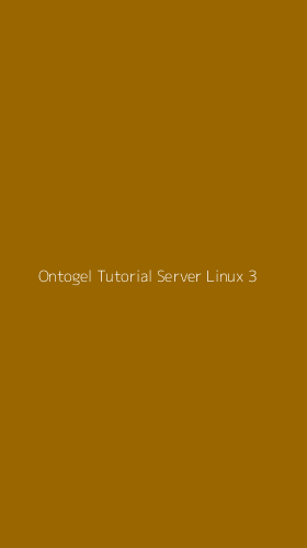 Tampilan Antarmuka Aplikasi Ontogel Tutorial Server Linux - 3
