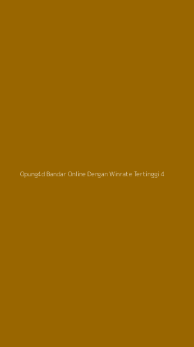 Tampilan Antarmuka Aplikasi Opung4d Bandar Online Dengan Winrate Tertinggi - 4