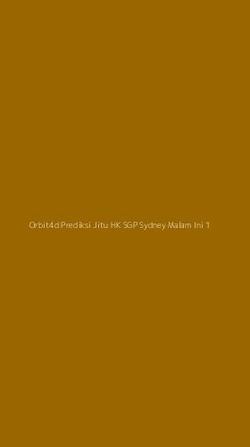 Tampilan Antarmuka Aplikasi Orbit4d Prediksi Jitu Hk Sgp Sydney Malam Ini - 1