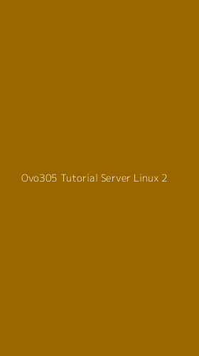 Tampilan Antarmuka Aplikasi Ovo305 Tutorial Server Linux - 2