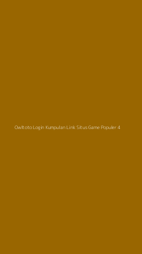 Tampilan Antarmuka Aplikasi Owltoto Login Kumpulan Link Situs Game Populer - 4