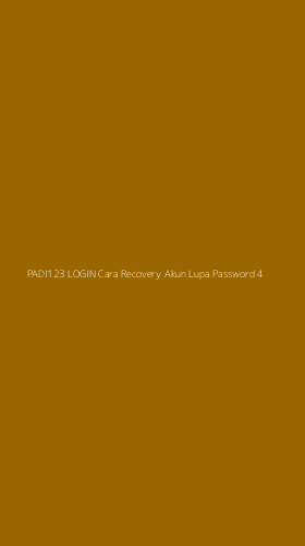 Tampilan Antarmuka Aplikasi Padi123 Login Cara Recovery Akun Lupa Password - 4