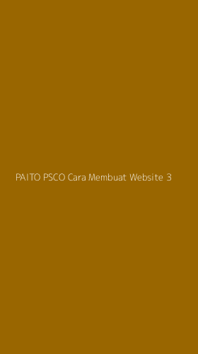 Tampilan Antarmuka Aplikasi Paito Psco Cara Membuat Website - 3