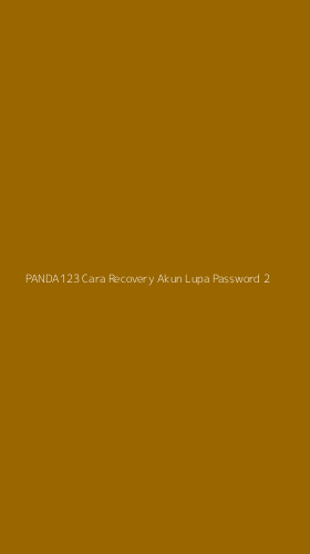 Tampilan Antarmuka Aplikasi Panda123 Cara Recovery Akun Lupa Password - 2