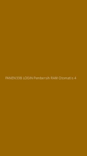 Tampilan Antarmuka Aplikasi Panen338 Login Pembersih Ram Otomatis - 4
