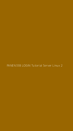 Tampilan Antarmuka Aplikasi Panen338 Login Tutorial Server Linux - 2