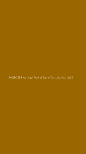 Tampilan Antarmuka Aplikasi Pansos88 Aplikasi Portal Game Terbaik Android - 1