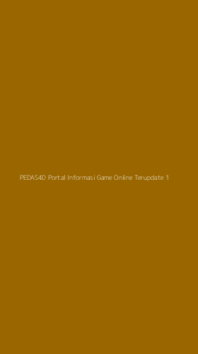 Tampilan Antarmuka Aplikasi Pedas4d Portal Informasi Game Online Terupdate - 1