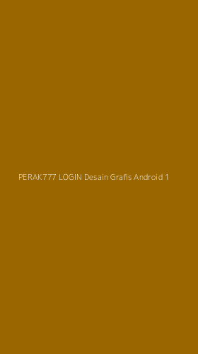 Tampilan Antarmuka Aplikasi Perak777 Login Desain Grafis Android - 1