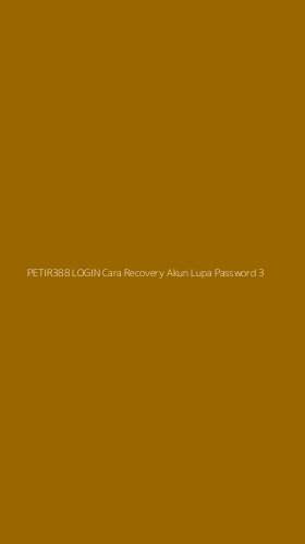 Tampilan Antarmuka Aplikasi Petir388 Login Cara Recovery Akun Lupa Password - 3