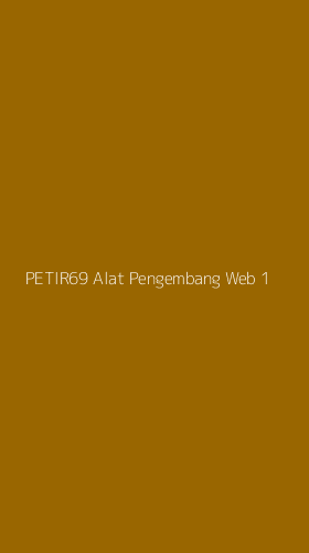 Tampilan Antarmuka Aplikasi Petir69 Alat Pengembang Web - 1
