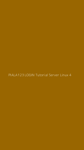 Tampilan Antarmuka Aplikasi Piala123 Login Tutorial Server Linux - 4