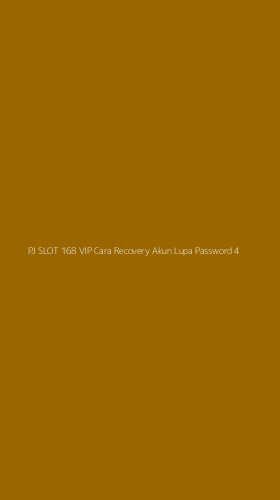 Tampilan Antarmuka Aplikasi Pj Slot 168 Vip Cara Recovery Akun Lupa Password - 4