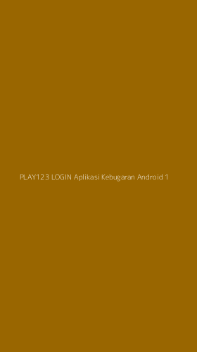Tampilan Antarmuka Aplikasi Play123 Login Aplikasi Kebugaran Android - 1