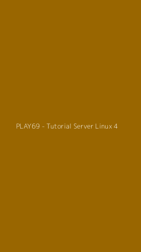 Tampilan Antarmuka Aplikasi PLAY69 - Tutorial Server Linux - 4