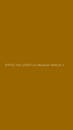 Tampilan Antarmuka Aplikasi Portal168 Login Cara Membuat Website - 3