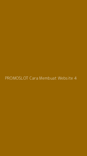 Tampilan Antarmuka Aplikasi Promoslot Cara Membuat Website - 4