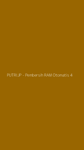 Tampilan Antarmuka Aplikasi PUTRIJP - Pembersih RAM Otomatis - 4
