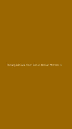 Tampilan Antarmuka Aplikasi Padang4d Cara Klaim Bonus Harian Member - 4