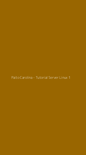 Tampilan Antarmuka Aplikasi Paito Carolina - Tutorial Server Linux - 1
