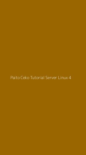 Tampilan Antarmuka Aplikasi Paito Ceko Tutorial Server Linux - 4
