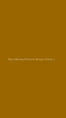 Tampilan Antarmuka Aplikasi Paito Malang Platform Belajar Online - 1