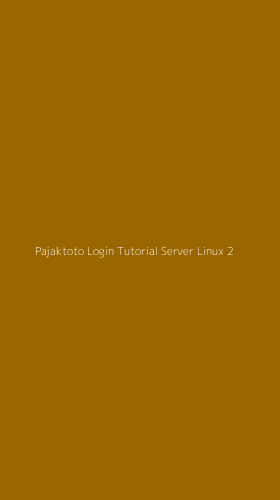 Tampilan Antarmuka Aplikasi Pajaktoto Login Tutorial Server Linux - 2