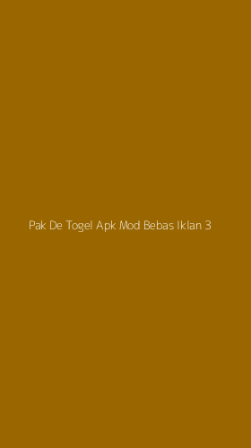 Tampilan Antarmuka Aplikasi Pak De Togel Apk Mod Bebas Iklan - 3