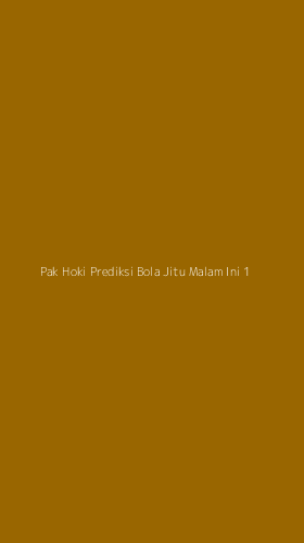 Tampilan Antarmuka Aplikasi Pak Hoki Prediksi Bola Jitu Malam Ini - 1