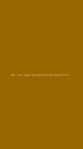Tampilan Antarmuka Aplikasi Pak Toto Togel Aplikasi Editing Video Pro - 4