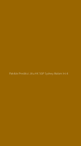 Tampilan Antarmuka Aplikasi Pak4de Prediksi Jitu Hk Sgp Sydney Malam Ini - 4