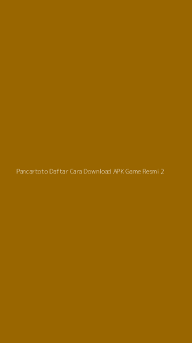 Tampilan Antarmuka Aplikasi Pancartoto Daftar Cara Download Apk Game Resmi - 2