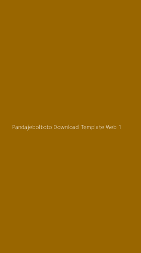 Tampilan Antarmuka Aplikasi Pandajeboltoto Download Template Web - 1