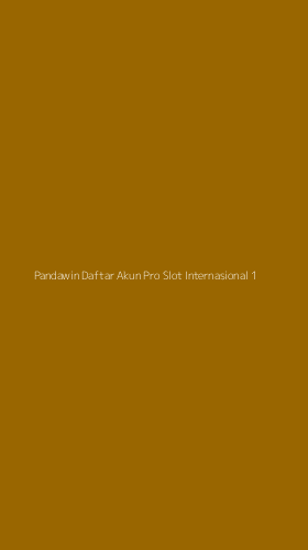 Tampilan Antarmuka Aplikasi Pandawin Daftar Akun Pro Slot Internasional - 1