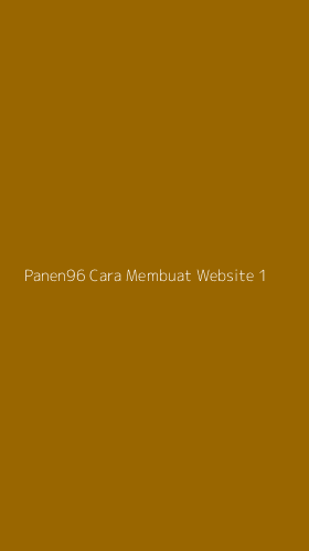 Tampilan Antarmuka Aplikasi Panen96 Cara Membuat Website - 1