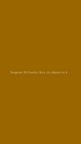 Tampilan Antarmuka Aplikasi Pangeran 99 Prediksi Bola Jitu Malam Ini - 4
