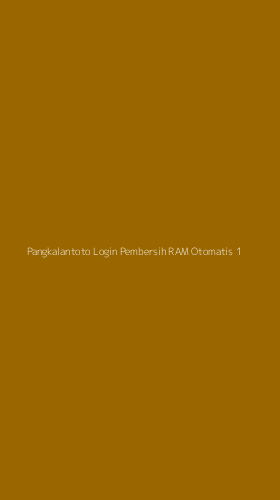 Tampilan Antarmuka Aplikasi Pangkalantoto Login Pembersih Ram Otomatis - 1