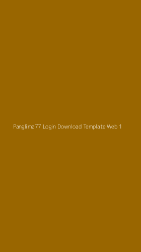 Tampilan Antarmuka Aplikasi Panglima77 Login Download Template Web - 1