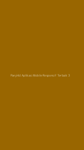 Tampilan Antarmuka Aplikasi Panji4d Aplikasi Mobile Responsif Terbaik - 3