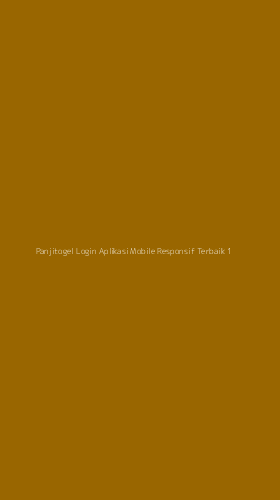 Tampilan Antarmuka Aplikasi Panjitogel Login Aplikasi Mobile Responsif Terbaik - 1