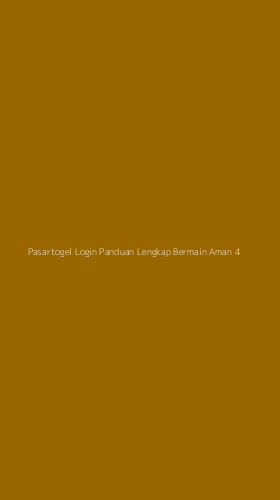 Tampilan Antarmuka Aplikasi Pasartogel Login Panduan Lengkap Bermain Aman - 4