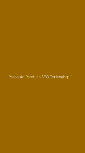 Tampilan Antarmuka Aplikasi Pascol4d Panduan Seo Terlengkap - 1