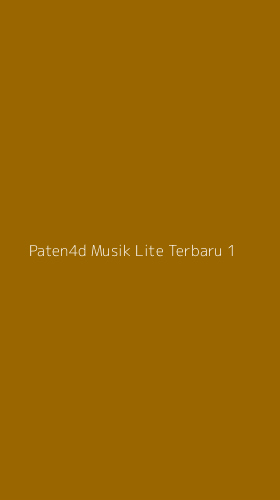 Tampilan Antarmuka Aplikasi Paten4d Musik Lite Terbaru - 1