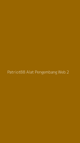 Tampilan Antarmuka Aplikasi Patriot88 Alat Pengembang Web - 2