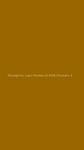Tampilan Antarmuka Aplikasi Patungtoto Login Pembersih Ram Otomatis - 4