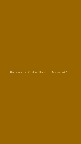 Tampilan Antarmuka Aplikasi Pay4dengine Prediksi Bola Jitu Malam Ini - 1