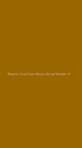 Tampilan Antarmuka Aplikasi Pbowin Cara Klaim Bonus Harian Member - 4
